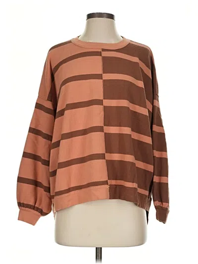 Pre-owned Miou Muse Pullover Sweater In Brown