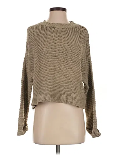 Pre-owned Miou Muse Pullover Sweater In Tan