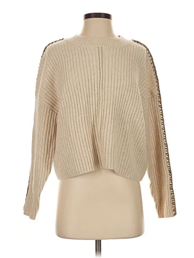 Pre-owned Miou Muse Pullover Sweater In Tan