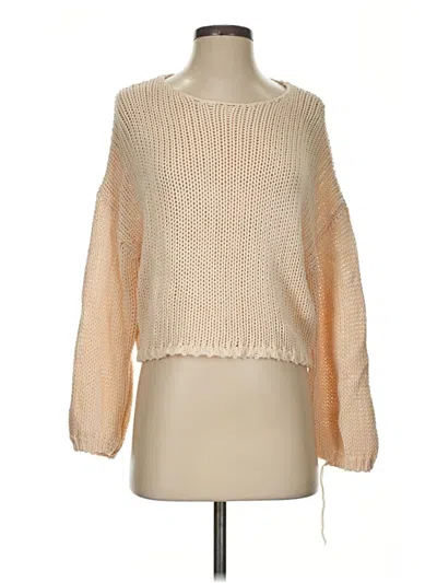 Pre-owned Miou Muse Pullover Sweater In Tan
