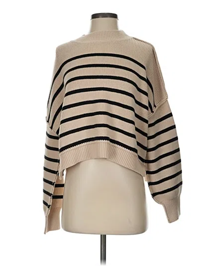 Pre-owned Miou Muse Pullover Sweater In Tan