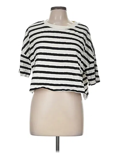 Pre-owned Miou Muse Short Sleeve T-shirt In Ivory