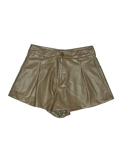 Pre-owned Miou Muse Shorts In Gold