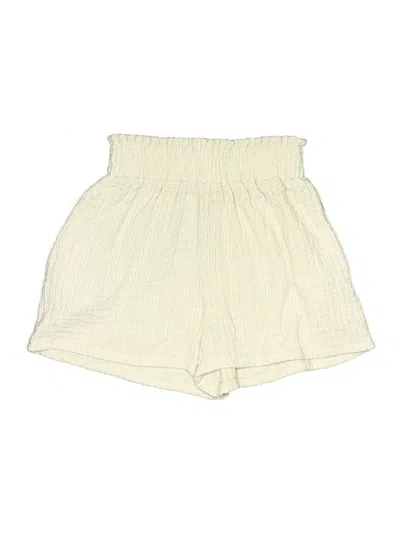 Pre-owned Miou Muse Shorts In Ivory