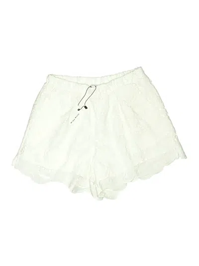 Pre-owned Miou Muse Shorts In Ivory