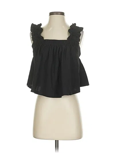 Pre-owned Miou Muse Sleeveless Blouse In Black