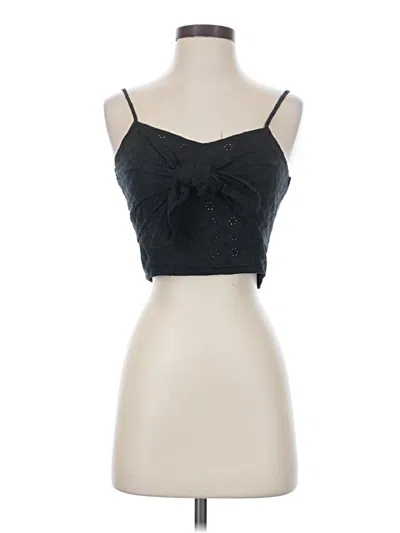 Pre-owned Miou Muse Sleeveless Top Black Sweetheart Neckline Tops