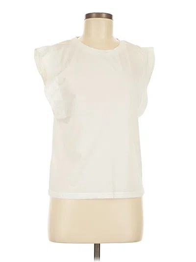 Pre-owned Miou Muse Sleeveless T-shirt In Ivory