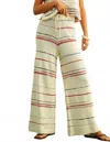 Miou Muse Stripe Pattern Knit Pants In Multi In Multi