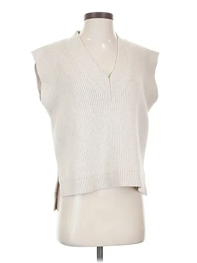 Pre-owned Miou Muse Sweater Vest In Ivory