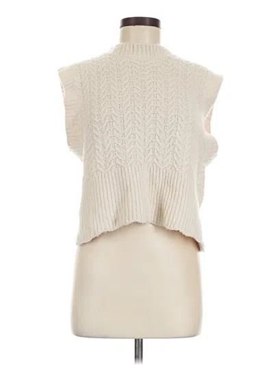 Pre-owned Miou Muse Sweater Vest In Ivory
