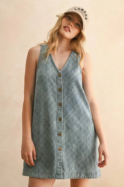 Miou Muse Tatum Mini Dress In Blue