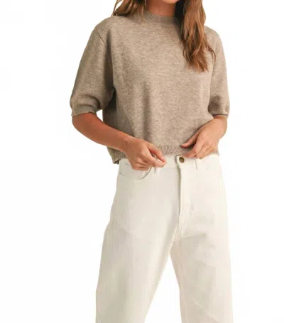 Miou Muse The Nora Sweater In Mocha In Brown
