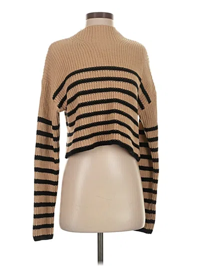 Pre-owned Miou Muse Turtleneck Sweater In Tan