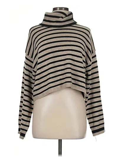 Pre-owned Miou Muse Turtleneck Sweater In Tan