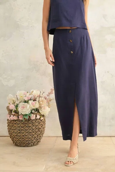 Miou Muse Women's Found Skirt In Navy In Blue