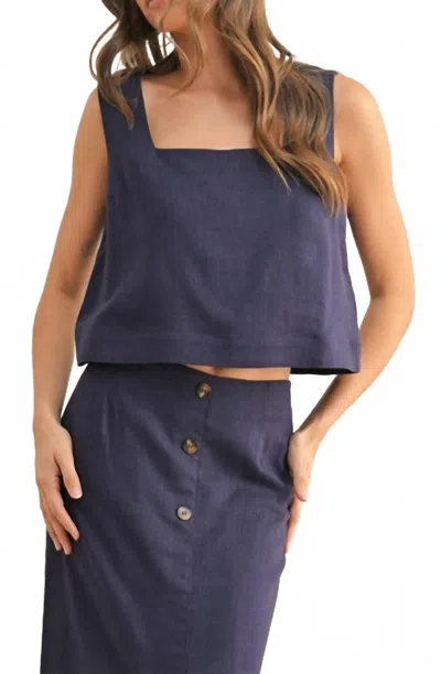 Miou Muse Women's Found Top In Navy In Blue