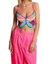 Mira Mikati Butterfly Top In Multi