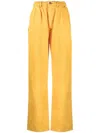 MIRA MIKATI CONTRAST-STITCHING STRAIGHT-LEG JEANS