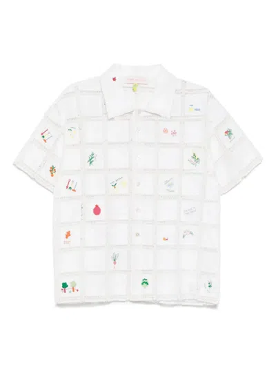 Mira Mikati Crochet-grid Shirt