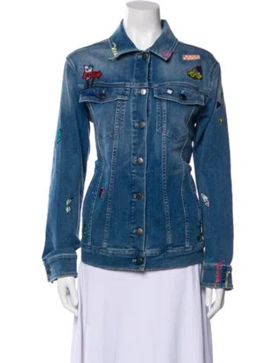 Pre-owned Mira Mikati Denim Jacket W/ Tags In Blue