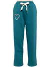 Mira Mikati Embroidered Double-waistband Jogger In Green