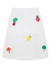 Mira Mikati Embroidered Mini Skirt In White