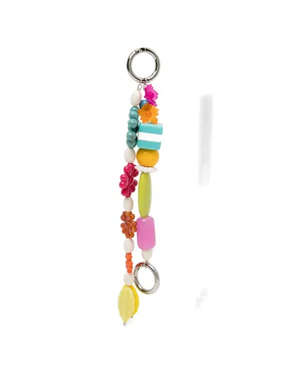 Mira Mikati Floral-charm Keyring In Multi