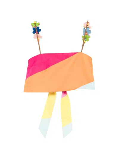 Mira Mikati Flower Straps Top In Multi