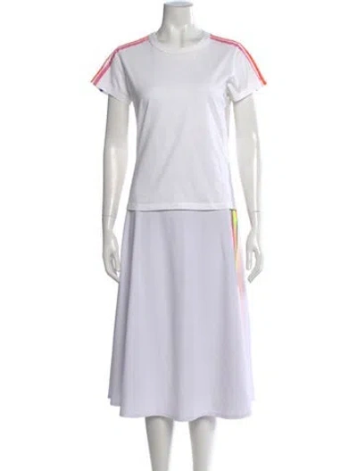 Pre-owned Mira Mikati Graphic Print Crew Neck T-shirt In White