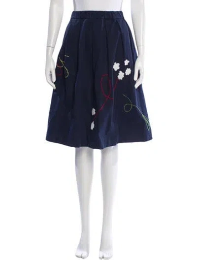 Pre-owned Mira Mikati Knee-length Skirt In Blue