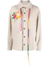 Mira Mikati Lets Fly Away Shirt Jacket In Neutrals
