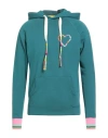 Mira Mikati Man Sweatshirt Deep Teal Size S Cotton In Green