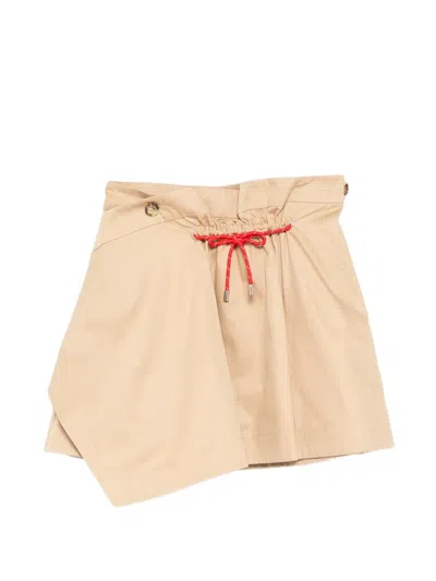 Mira Mikati Paracord-tie Mini Skirt In Neutral