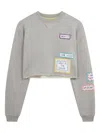 Mira Mikati Patch-detail Sweatshirt In Gray