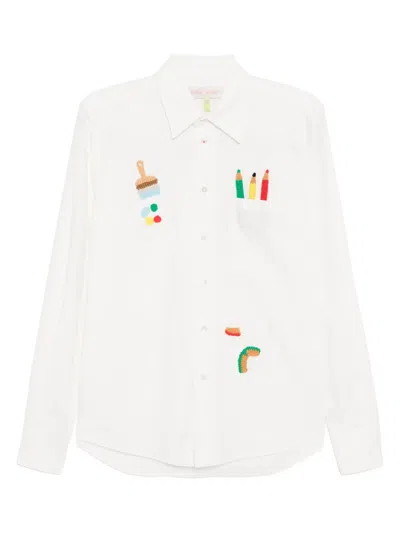 Mira Mikati School-patch Shirt In White