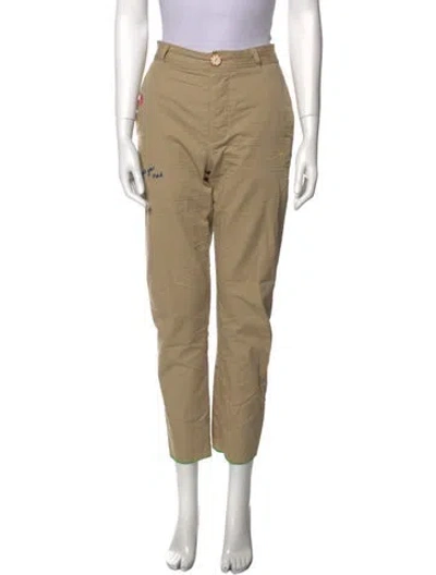 Pre-owned Mira Mikati Skinny Leg Pants In Neutral