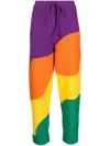 Mira Mikati Wavey Stripe-print Intarsia Trousers In Multicolour