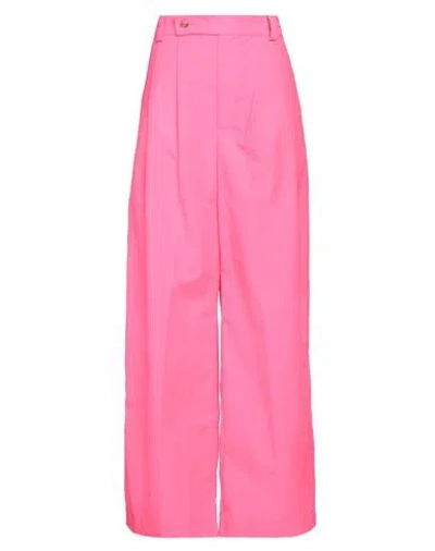 Mira Mikati Woman Pants Fuchsia Size 38 Polyamide In Pink