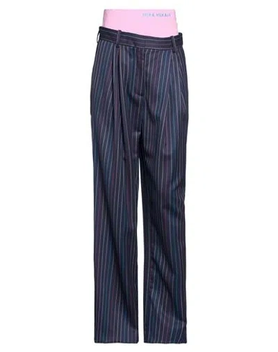 Mira Mikati Woman Pants Navy Size 2 Wool, Merino Wool, Polyamide, Elastane In Blue