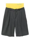 Mira Mikati Wool Tailor Shorts In Gray