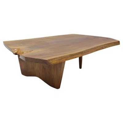 Pre-owned Mira Nakashima Conoid Slab Cocktail Table In Black Walnut & Rosewood