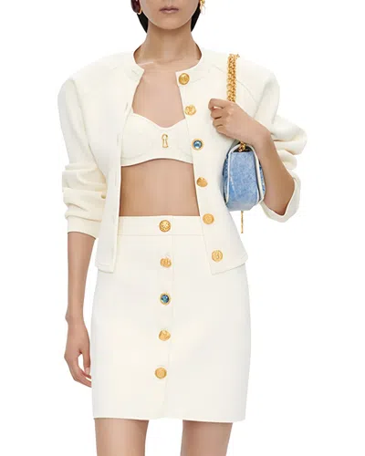 Mira Richi 2pc Jacket & Skirt Set In White