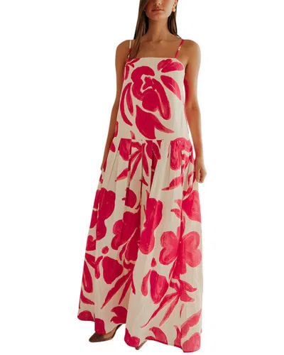 Mira Richi Linen-blend Maxi Dress