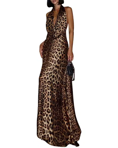 Mira Richi Maxi Dress In Animal Print