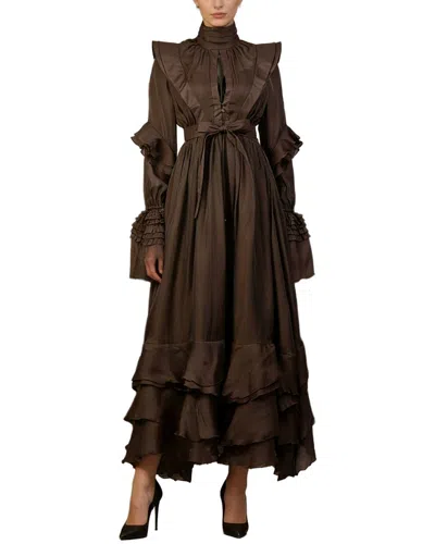 Mira Richi Maxi Dress In Brown
