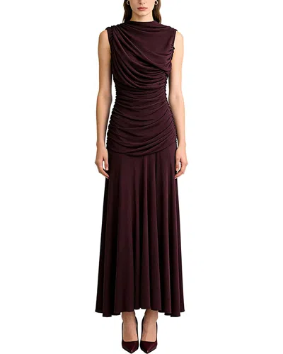 Mira Richi Maxi Dress In Burgundy