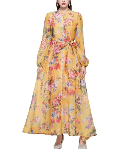 Mira Richi Maxi Dress In Gold