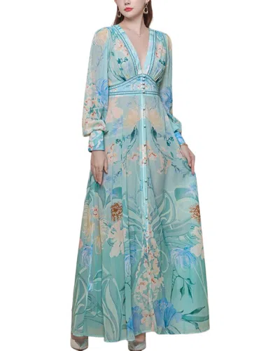 Mira Richi Maxi Dress In Green