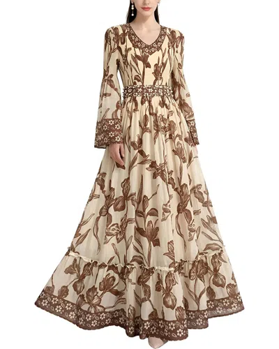Mira Richi Maxi Dress In Neutral